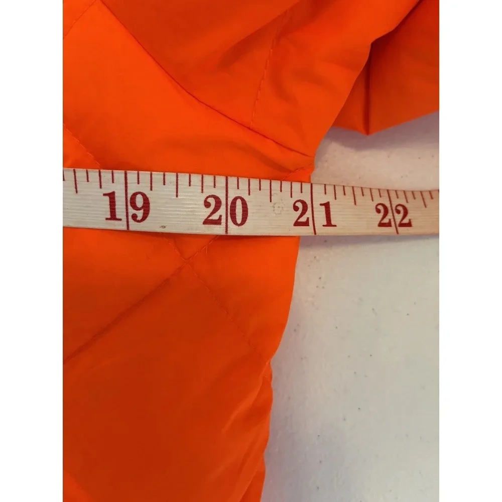 Polo Ralph Lauren Mens Performance Down Puffer Jacket Neon Orange Size Medium